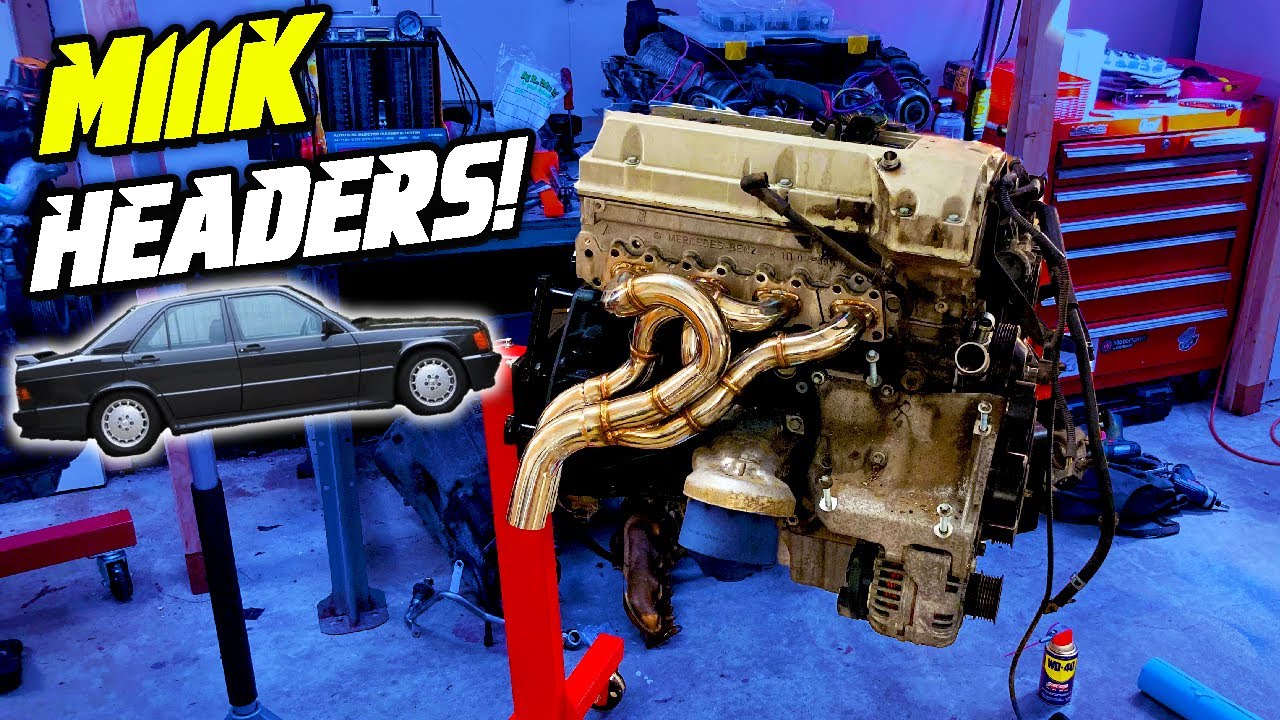 M111K gets Stainless Headers and Supercharger Mods + Idler Tensioners and Water Pump!