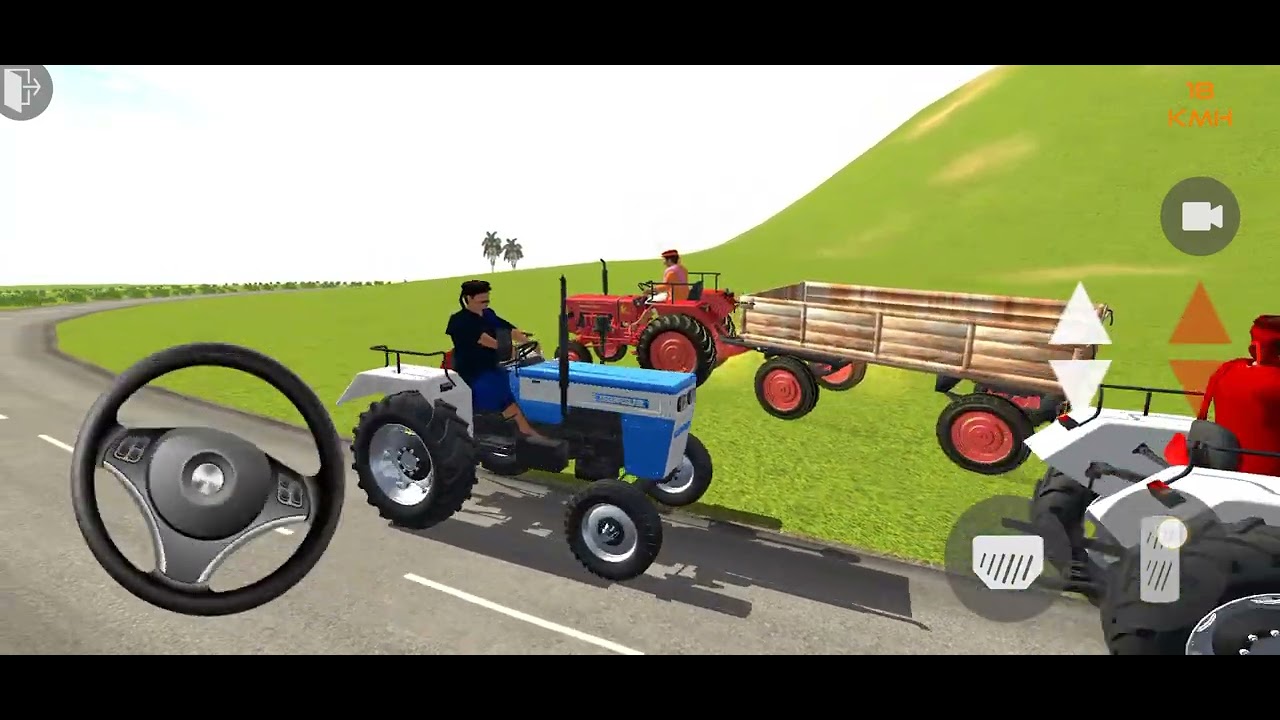 TRANSPORTING tractor driving 3d 🚜 #fs22 ⚡ Arjuna tractor Offroding🌾 Android gameplay🇮🇳#gta5 #gtav