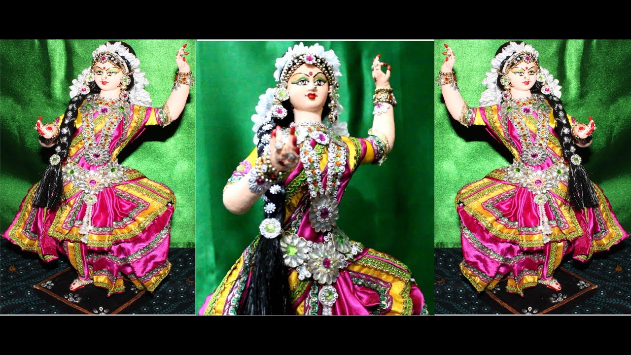 South Indian Doll Decoratin l Vandana Craft l Bharatnatyam Dancer Doll Making l Doll Mkaing Tutorial