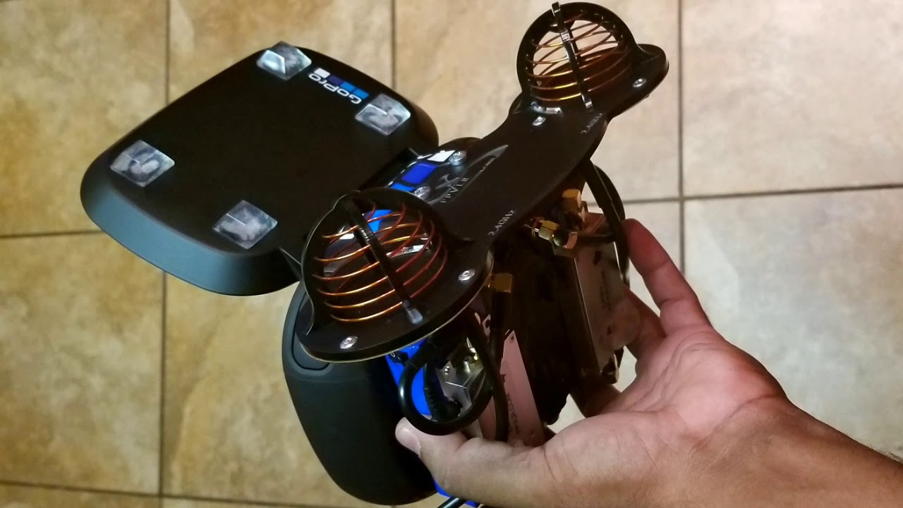 GoPro Karma drone with FPVLR long range antenna boosted amplified
