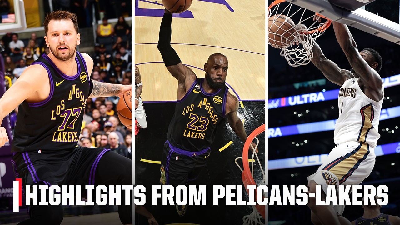 LEBRON & LUKA COMBINE FOR 45 PTS IN LAKERS COMEBACK WIN VS. PELICANS 😤 | NBA on ESPN
