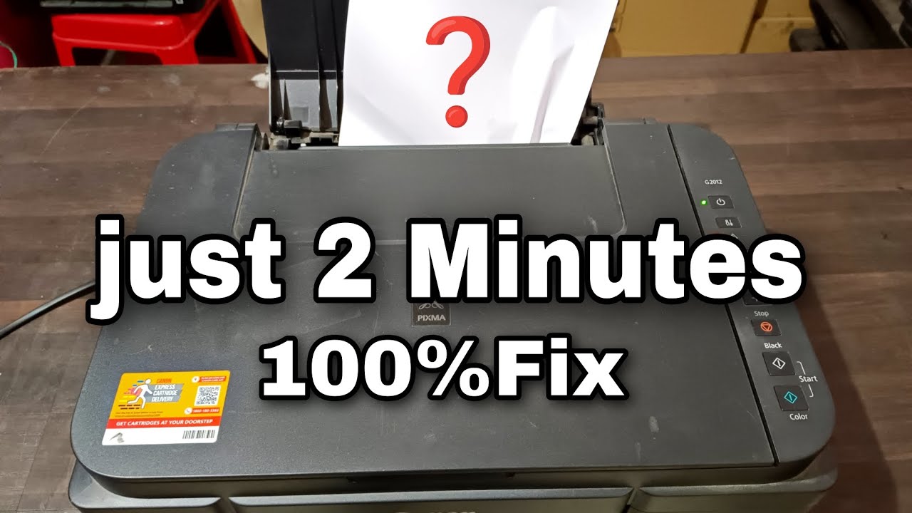 How to Fix Canon G2000 G2010 G3010 Printer paper Jam or E03 Error and Support Code 1300