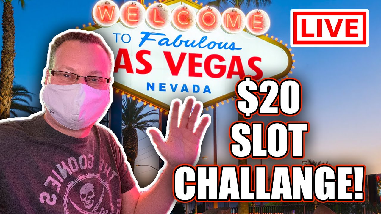 🔴 LIVE SLOTS FROM VEGAS 🎰 THE $20 SLOT CHALLENGE