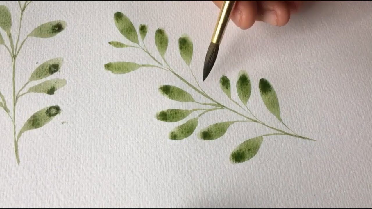 Easy Watercolor Leaves Tutorial for Beginners