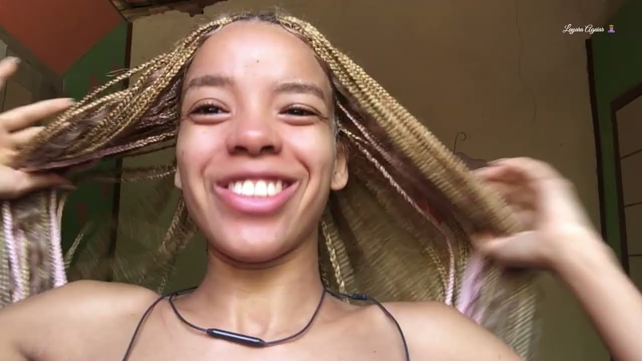 Como Colocar Tranças Box Braids Sozinha Fácil 💖 #boxbraids