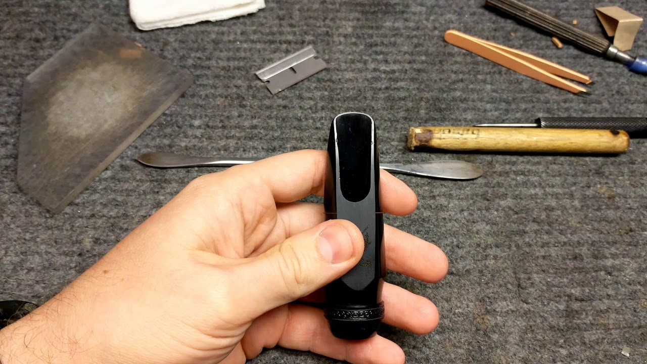 Saxophone Repair Topic: Hard Rubber Mouthpiece Dent Removal