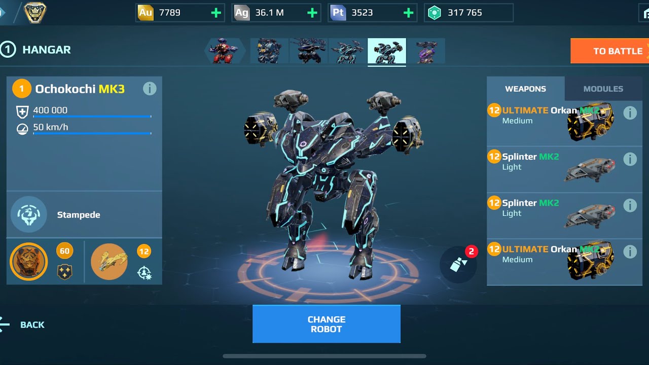 Ochokochi Ultímate Orkan | War Robots Gameplay