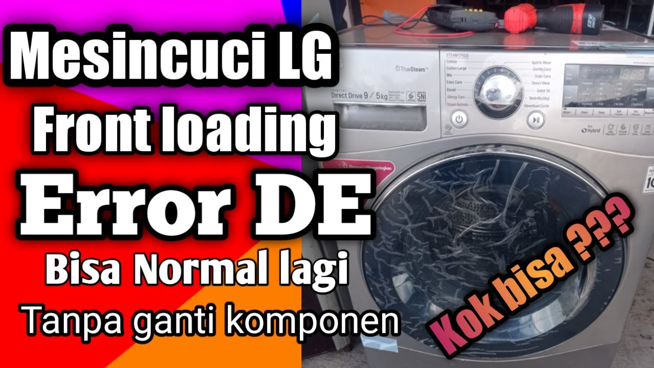 Mesincuci LG Front Loading Eror DE