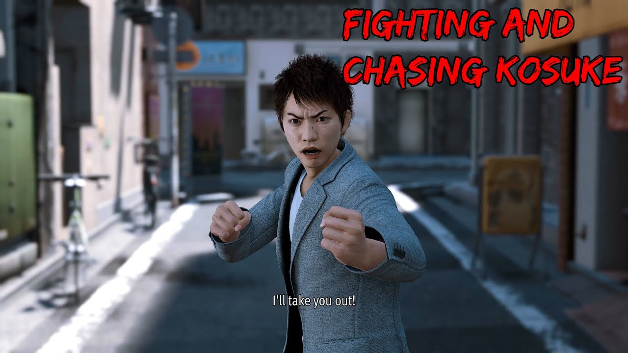 Lost Judgment Fighting And Chasing Kosuke