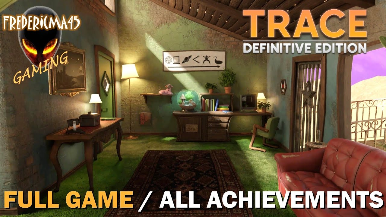 TRACE Definitive Edition FULL GAME Walkthrough / All Achievements (Point-and-click Escape Game)