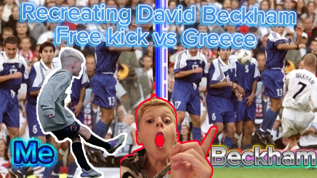 Recreating David Beckham free kick vs Greece!! 