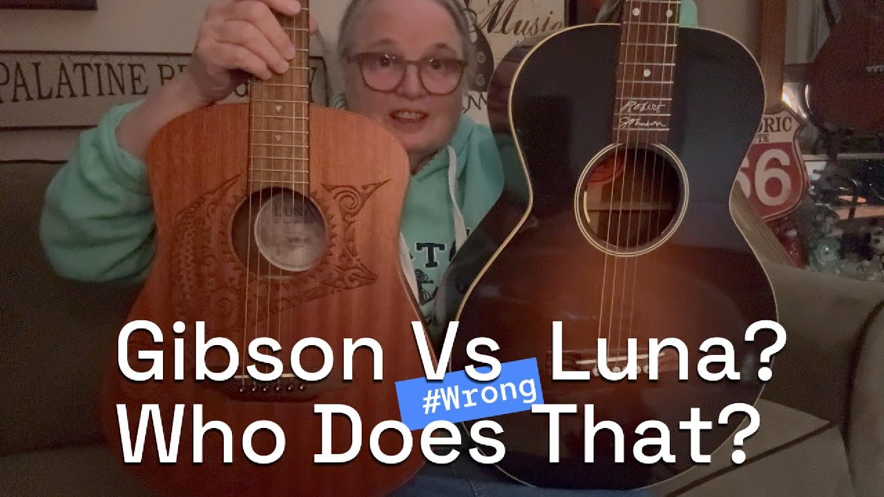 WHAT?!! Compare To Gibson L1?   LUNA SAF TAT ** Travel Guitar or Child Learning     #guitar