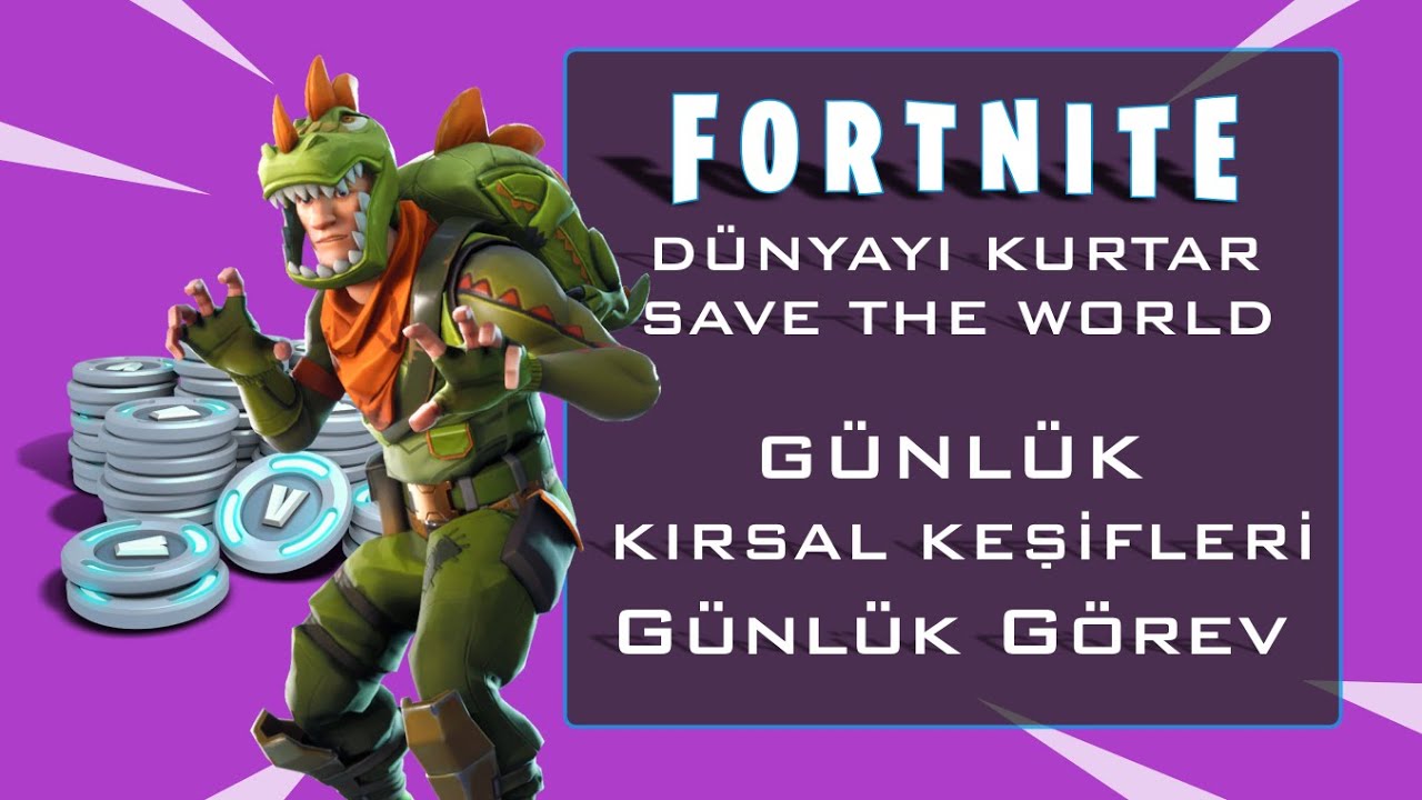 Fortnite Dünyayı Kurtar Günlük Kırsal Keşifleri