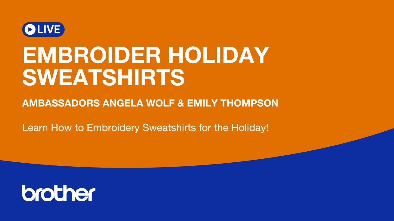EP 551: At Your Side Virtually! 🎄 Embroider Holiday Sweatshirts with Angela Wolf & Emily Thompson