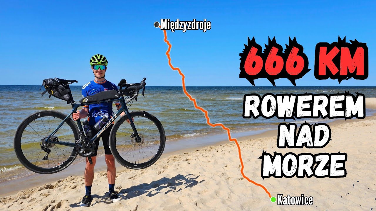 666 km ROWEREM NAD MORZE na raz w 24H Katowice - Międzyzdroje. TUBELESS NIE DAŁ RADY! Test Assos GTS