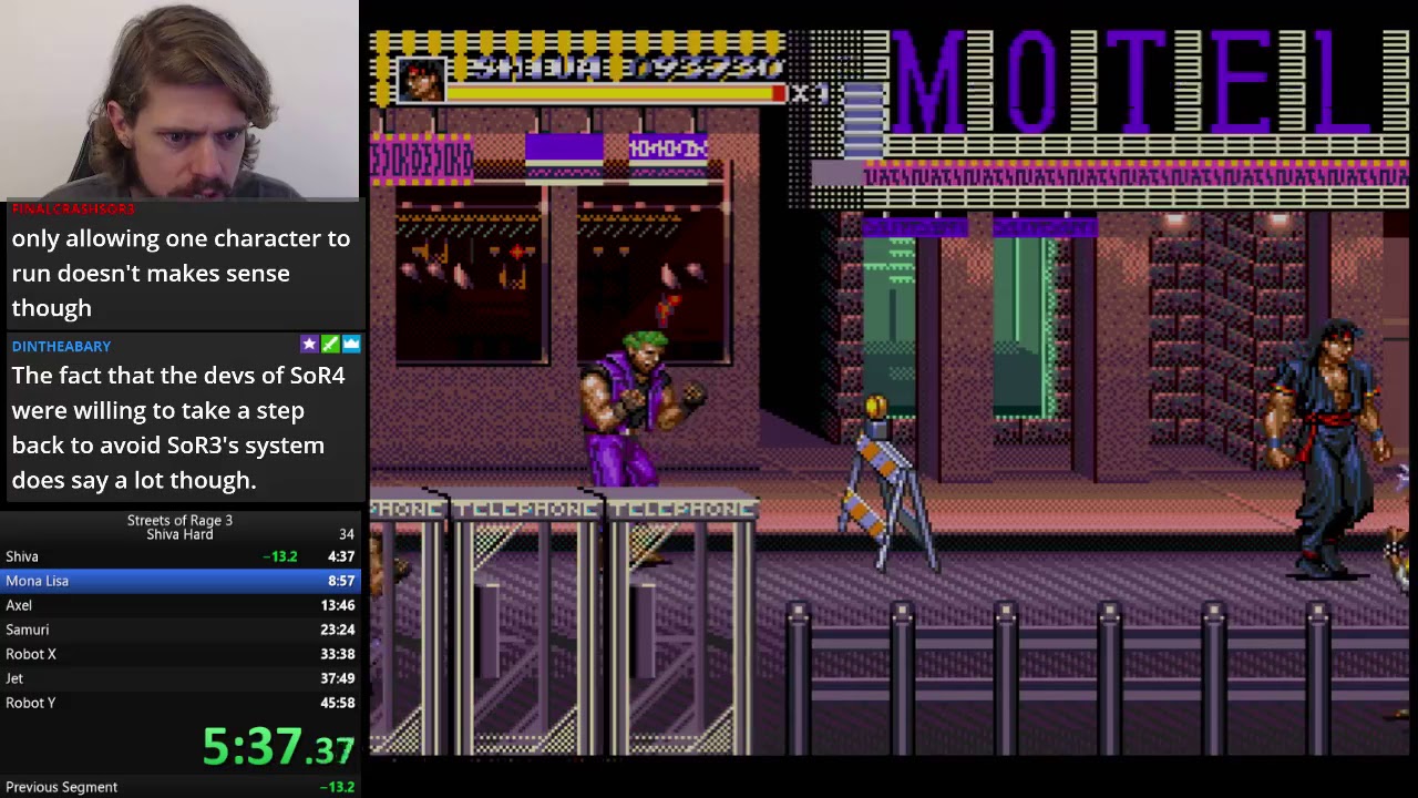 *OLD WORLD RECORD* SHIVA Streets of Rage 3 speedrun 45:17 on Hard