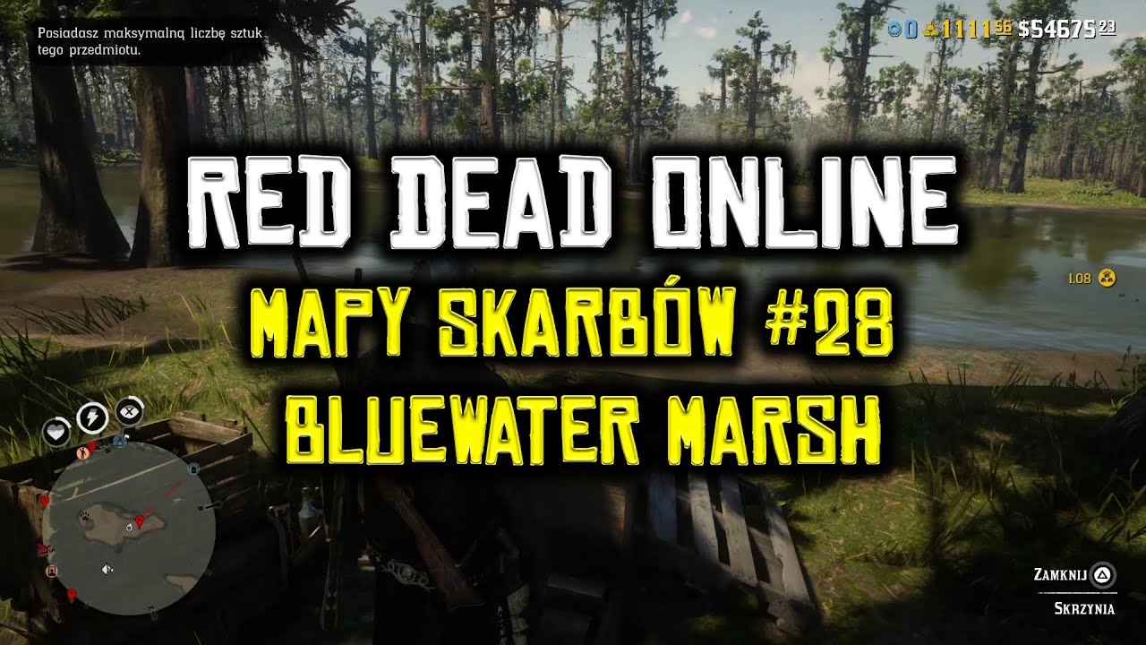 Red Dead Online Mapy skarb&oacute;w #28 Bluewater Marsh