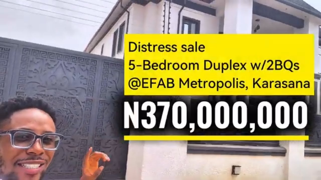 A Tour Through a 370 Million Naira 5-Bedroom Duplex in Abuja | DISTRESS SALE