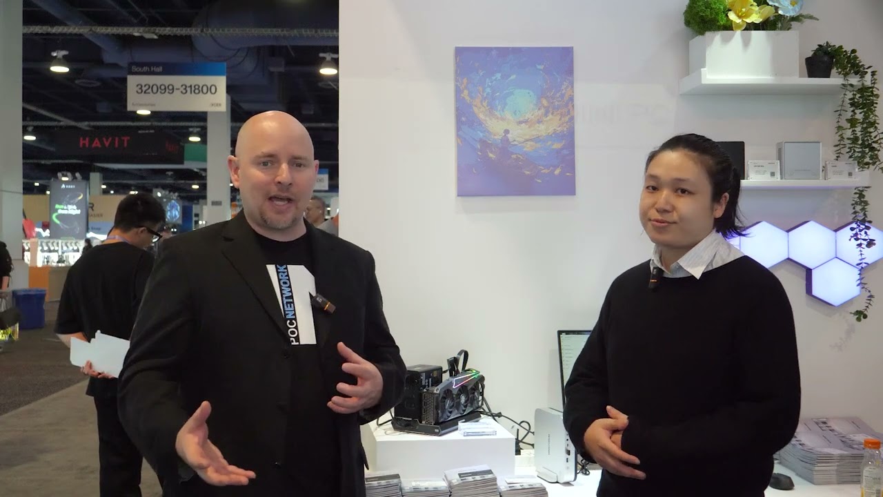 MINISFORUM DEG2 OCulink eGPU Dock - Интервью - CES 2026 - Poc Network