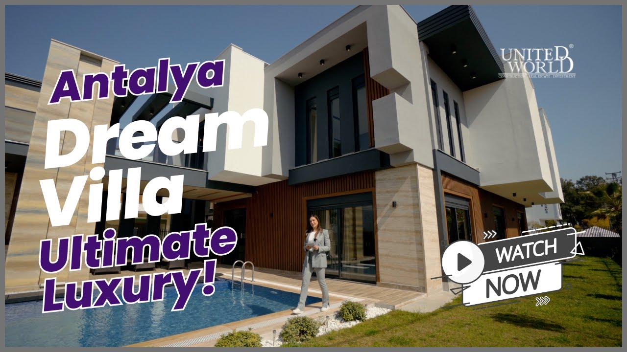 Exclusive Antalya Villa: Smart Home Paradise with Private Pool, Jacuzzi & Sauna | United World