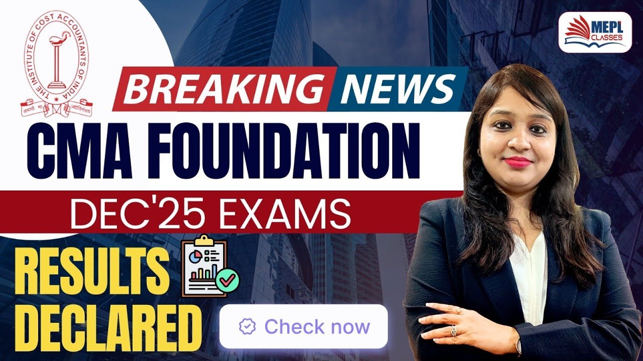 CMA Dec'25 RESULTS OUT 🔴 ICMAI Official | MEPL-Divya Agarwal Mam