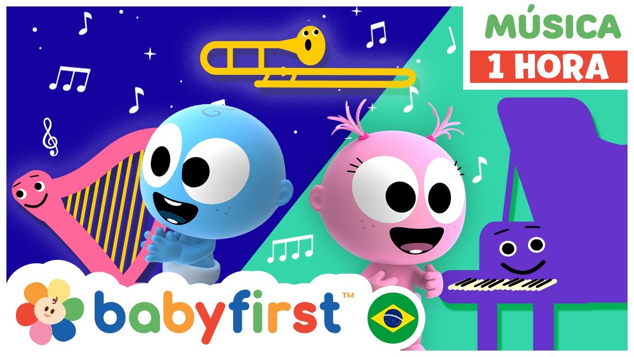Vídeos Educativos | Googoo e Gaagaa | Aprender instrumentos musicais e veículos | Baby First Brasil