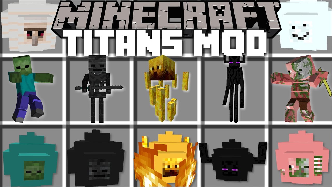 Minecraft STRONGEST TITAN MOBS MOD / DANGEROUS MONSTERS SURVIVAL APOCALYPSE !! Minecraft Mods