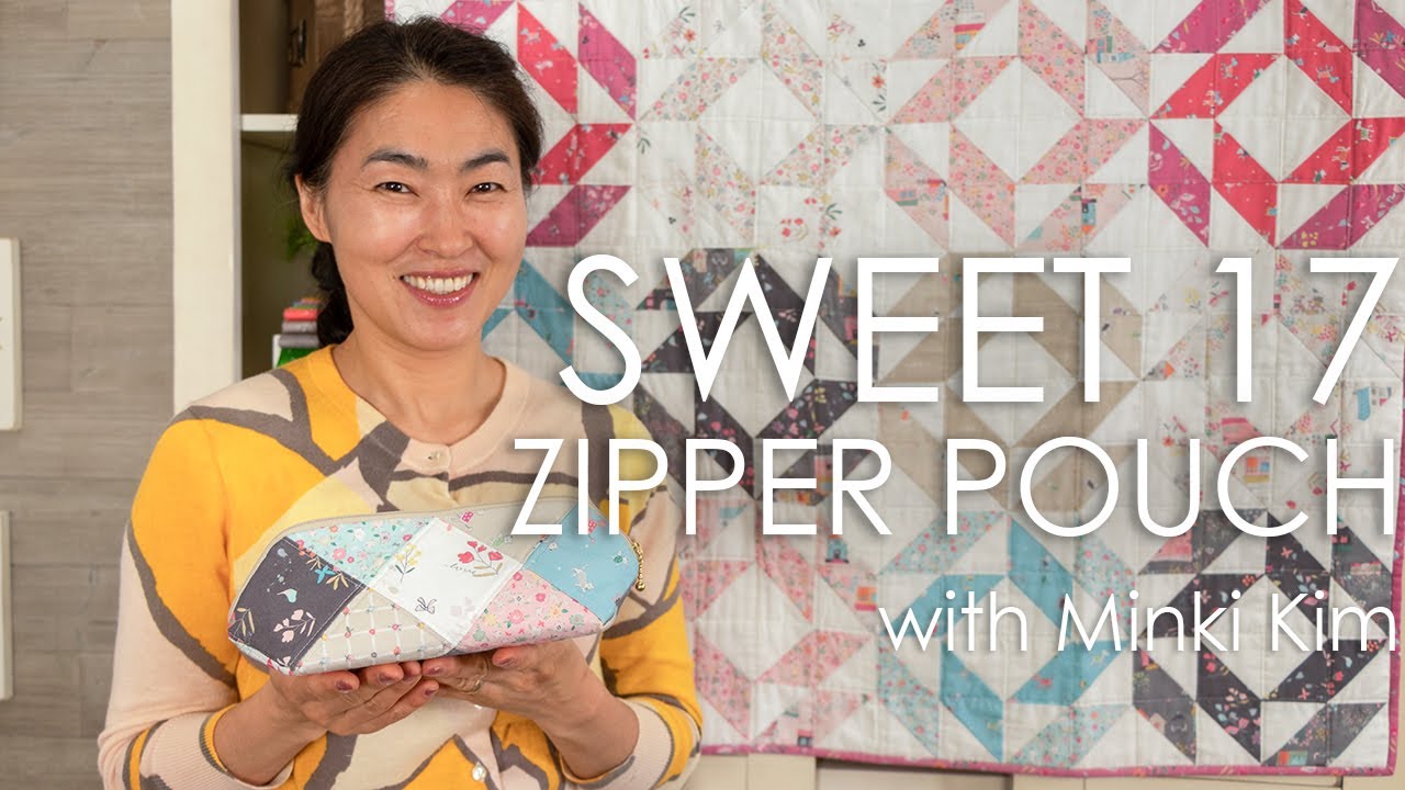 Make A Patchwork Zipper Pouch with Minki Kim | Fat Quarter Shop