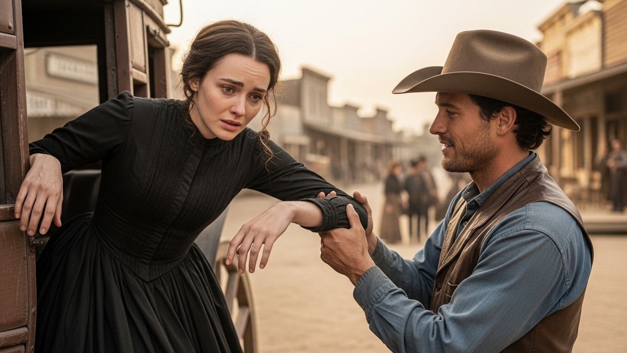 She Rode the Stagecoach Expecting Cruelty, The Cowboy Helped Her and Said 