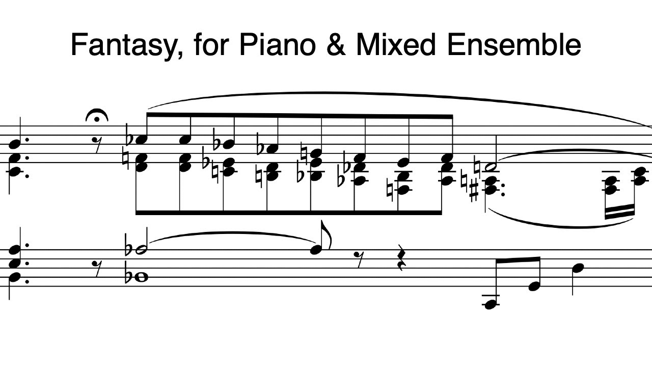 Fantasy, for Piano & Mixed Ensemble (2025)