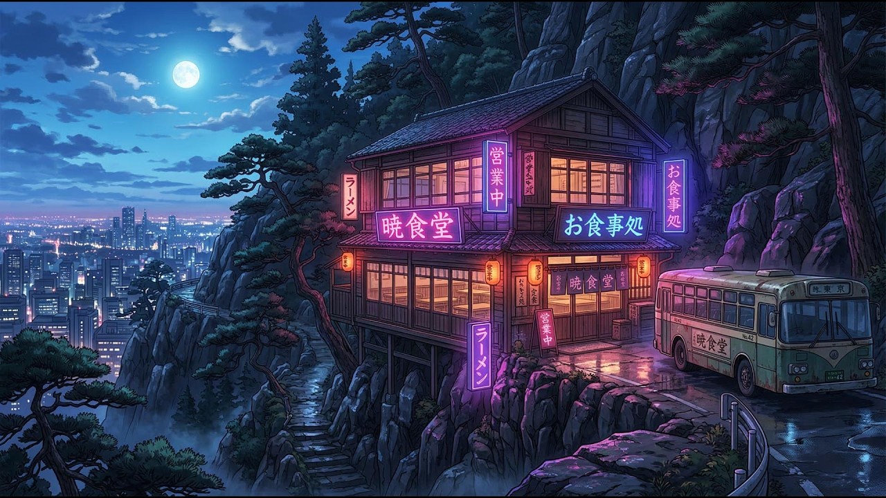 Tokyo Rainy Night 90s 🌧️🌃 Japanese Lofi Beats for Deep Sleep, Relaxing City Ambience & Sweet Dreams