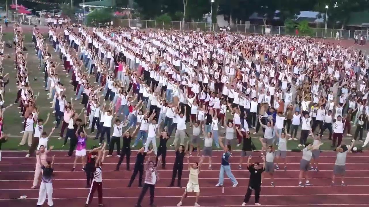 1B Rising. CTU Danao PE students, Faculty, Administration, and LGU Participants. Rehearsal. 3-6-25.