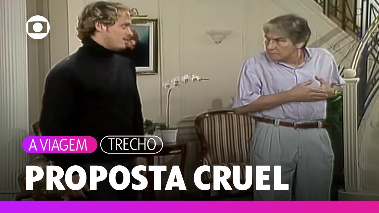 Alexandre diz a Alberto que deixa todos em paz, se em troca tiver Din&aacute; consigo | A Viagem | TV Globo