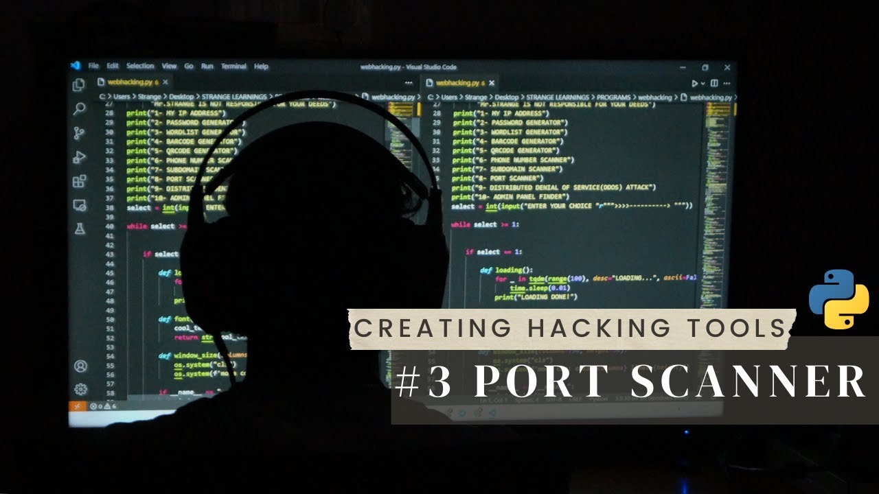 Port Scanner #3 || Creating hacking tools