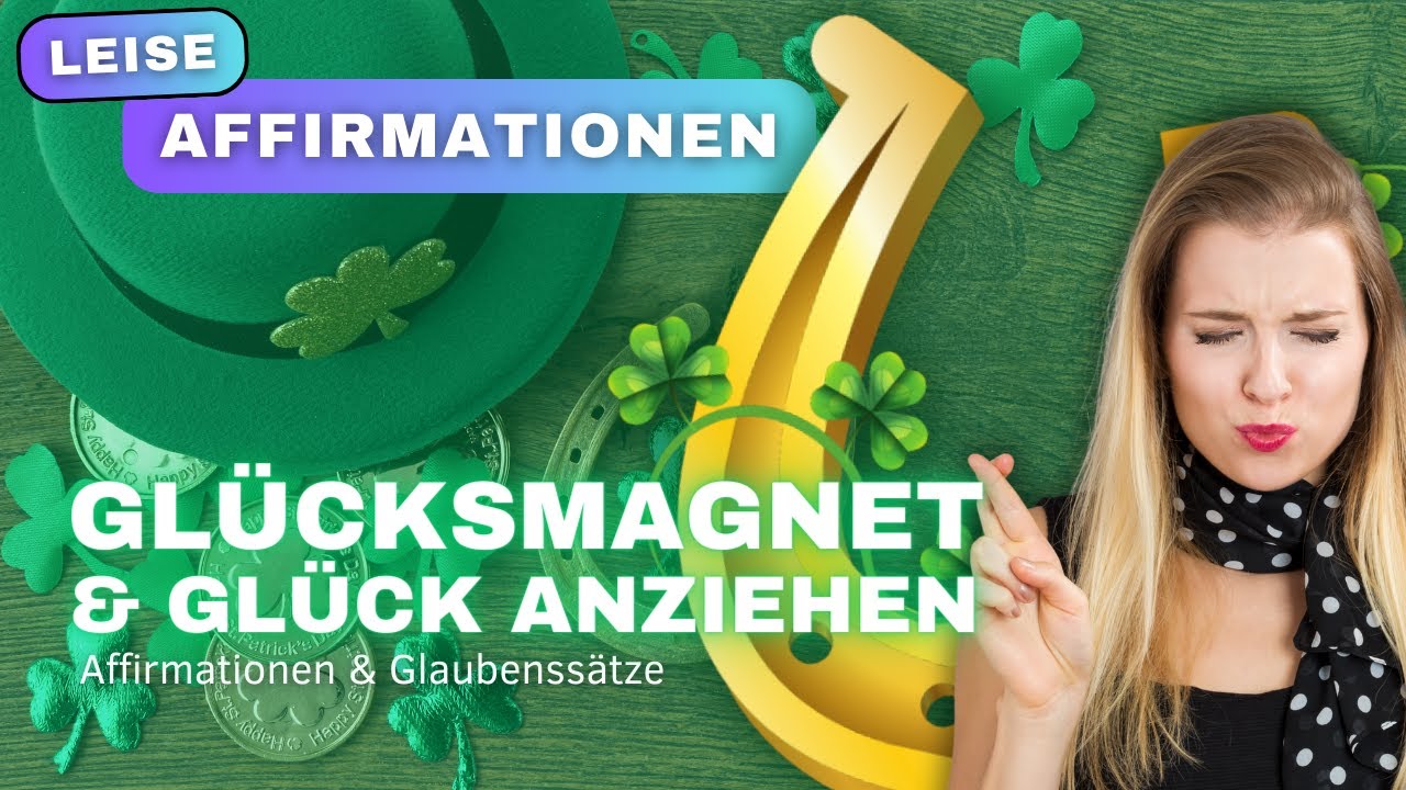Glück magisch anziehen Leise Affirmationen | Affirmationen zum Manifestieren von mehr Glück im Leben
