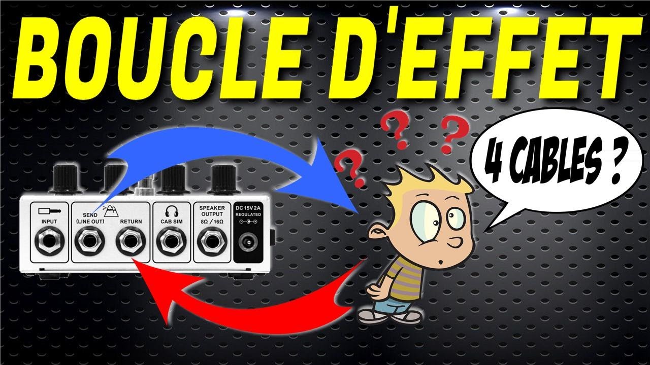 TOUT SAVOIR sur la BOUCLE D'EFFET et la METHODE 4 CABLES [TUTO GUITARE]