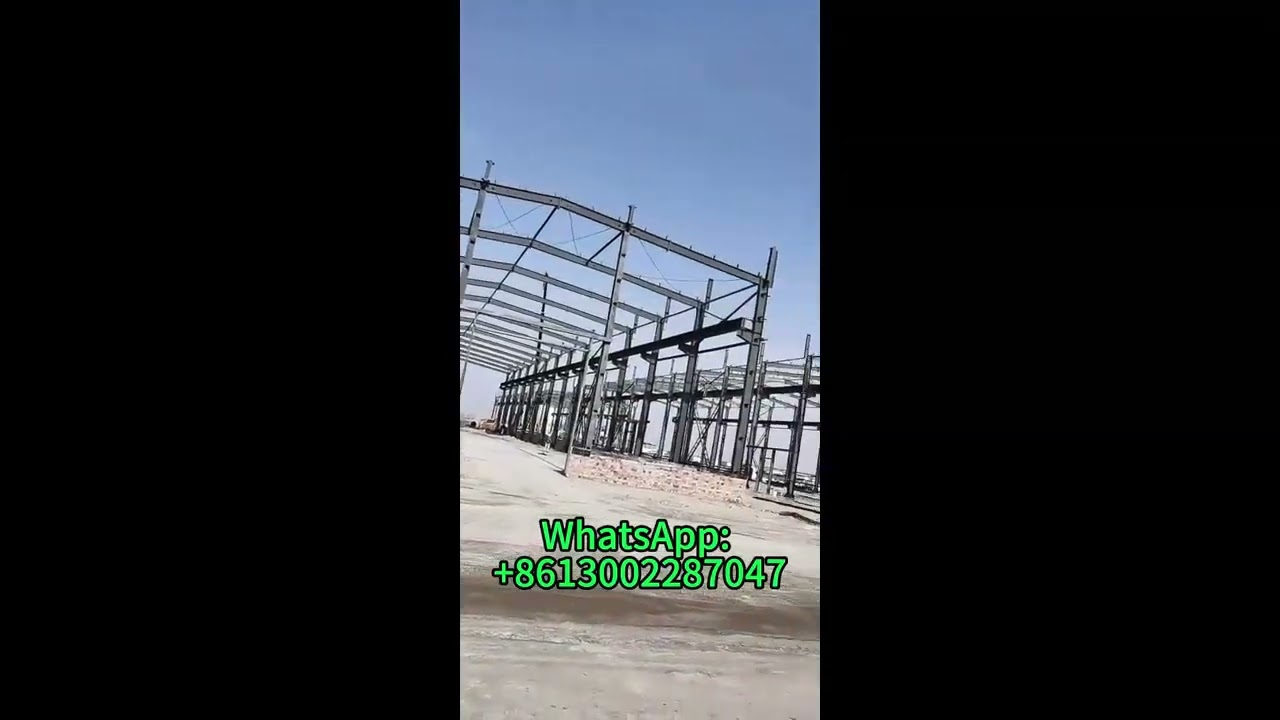 Standardized steel structure factory building frame, creating an efficient industrial space