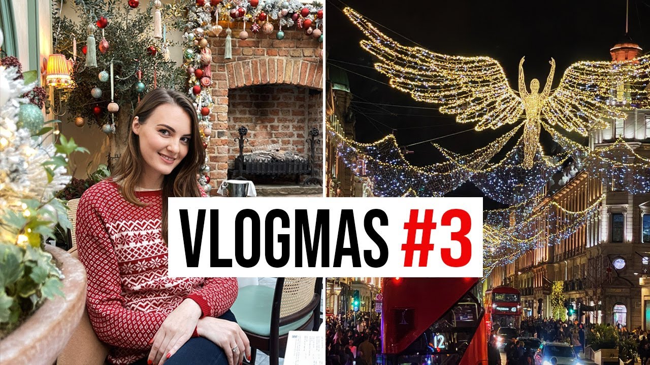 FORTNUM & MASON, Bond Street, BEST FESTIVE RESTAURANT and CHRISTMAS LIGHTS TOUR | VLOGMAS 2022