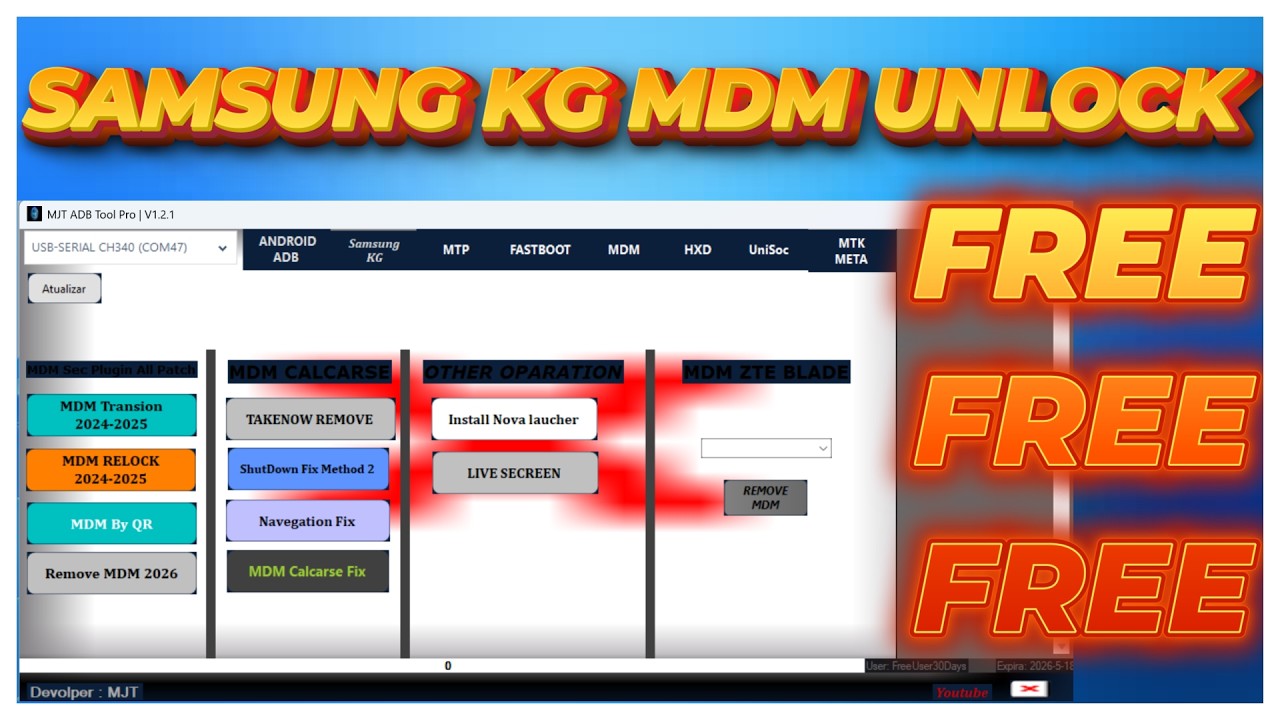 ALL Samsung KG/MDM/KNOX Lock Remove Tool 2026 || Kg Unlock/Remove Permanent free