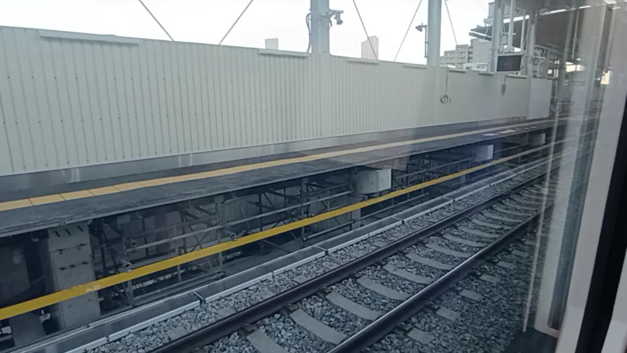リバティから眺める… 供用開始前の『とうきょうスカイツリー駅』下りホーム【曳舟→浅草】～令和7年11月(下旬)