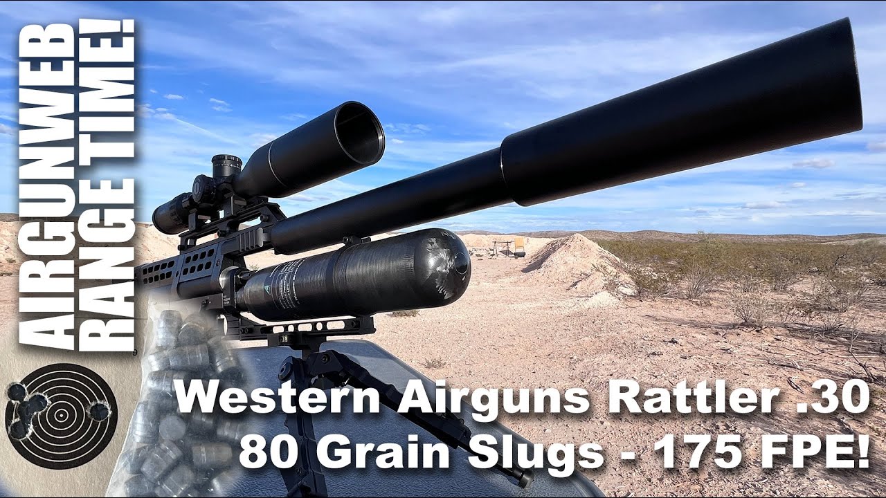 Пневматическое ружье Western Airguns Rattler .30 Semi-Auto Big Bore - насколько сильно стреляют 8...