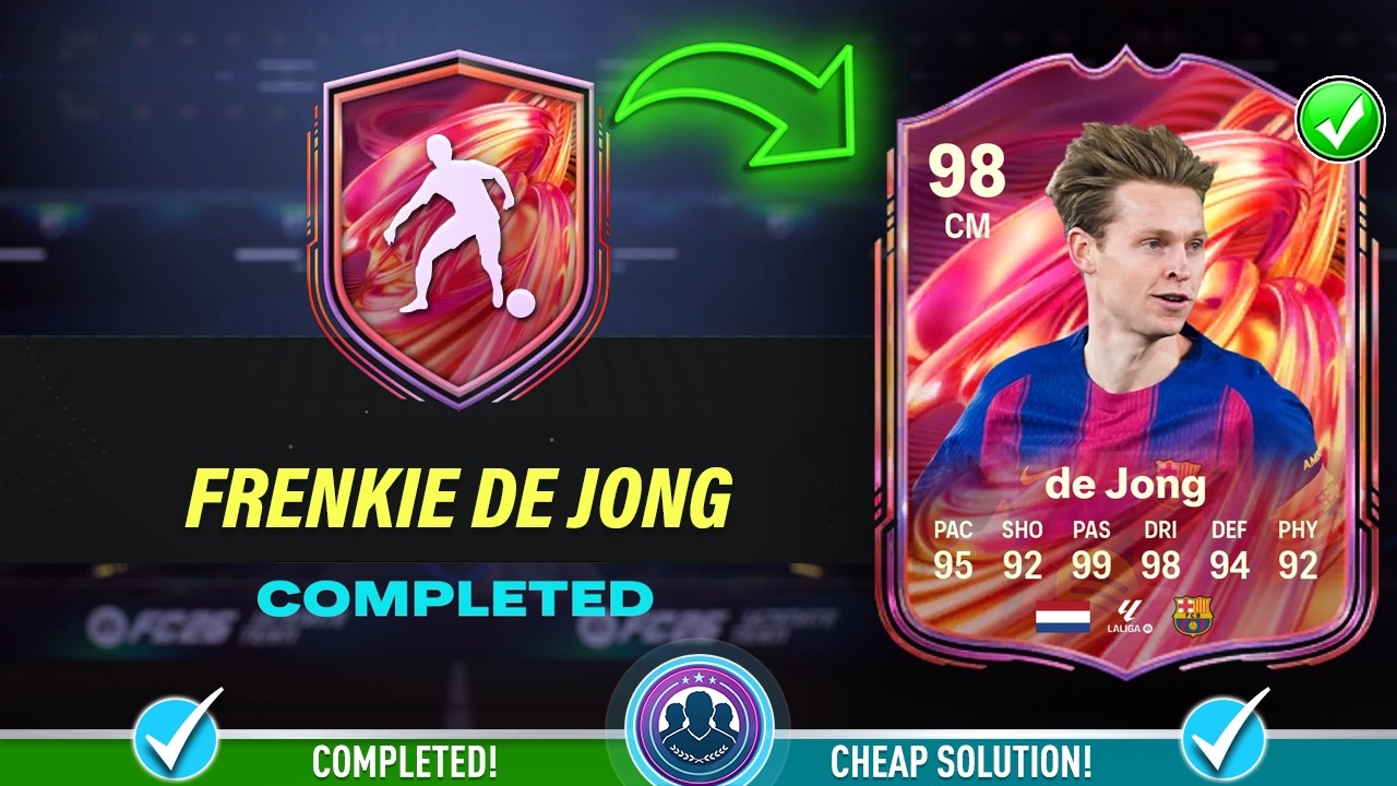Решение СБЧ 98 FUTTIES Френки де Йонга &mdash; Дешевое решение и советы &mdash; FC 26