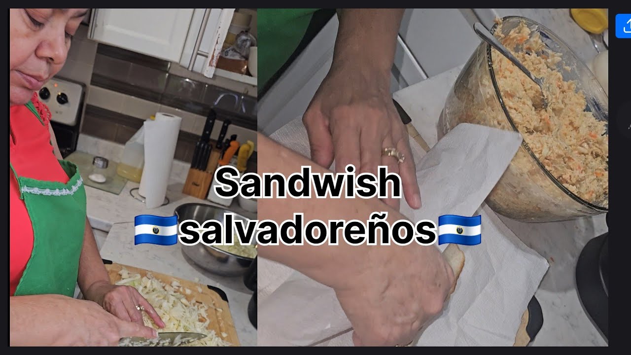 🇸🇻 Preparacion de Sandwish salvadoreños #viral #food #elsalvador 