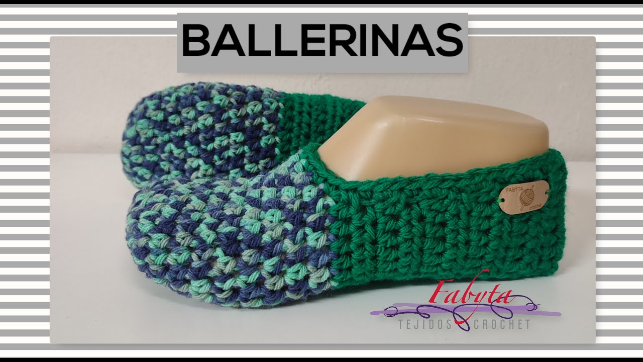 Ballerinas - Zapatitos faciles en crochet