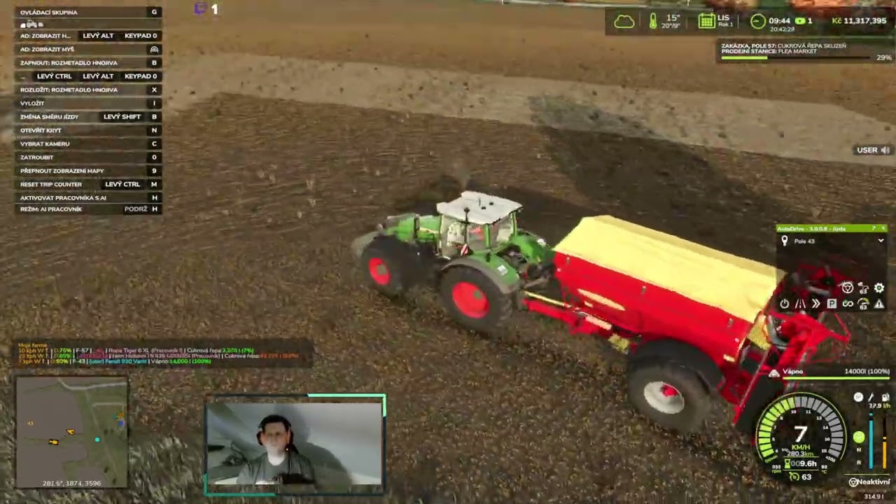FS 25 -  Chacholice - řepná kampaň..příprava polí...a nový traktor