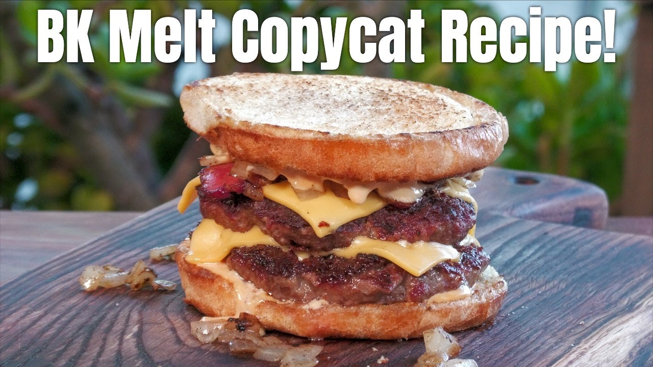 Burger King Bacon Whopper Melt Burger Copycat Recipe! | Best Fast Food Burger?