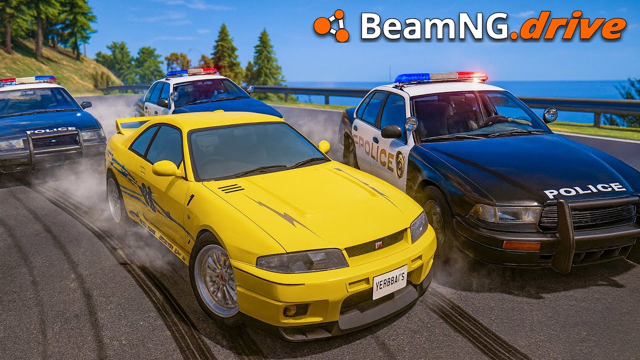 ¡Persecución a VEHICULO DEPORTIVO FULL TUNEADO! | BeamNG.drive