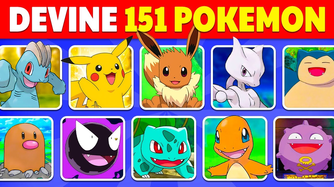 QUI EST CE POKÉMON ? | POKÉMON GÉNÉRATION 1 | Devine les 151 Pokémons