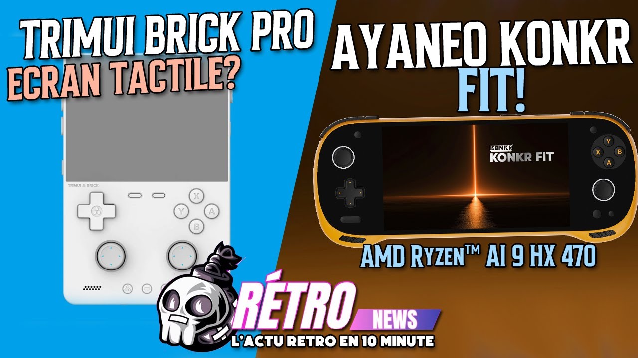 Retro News #5 – Trimui Brick Pro, AYANEO Konkr Fit, RG G01 tout en lousdé chez Anbernic