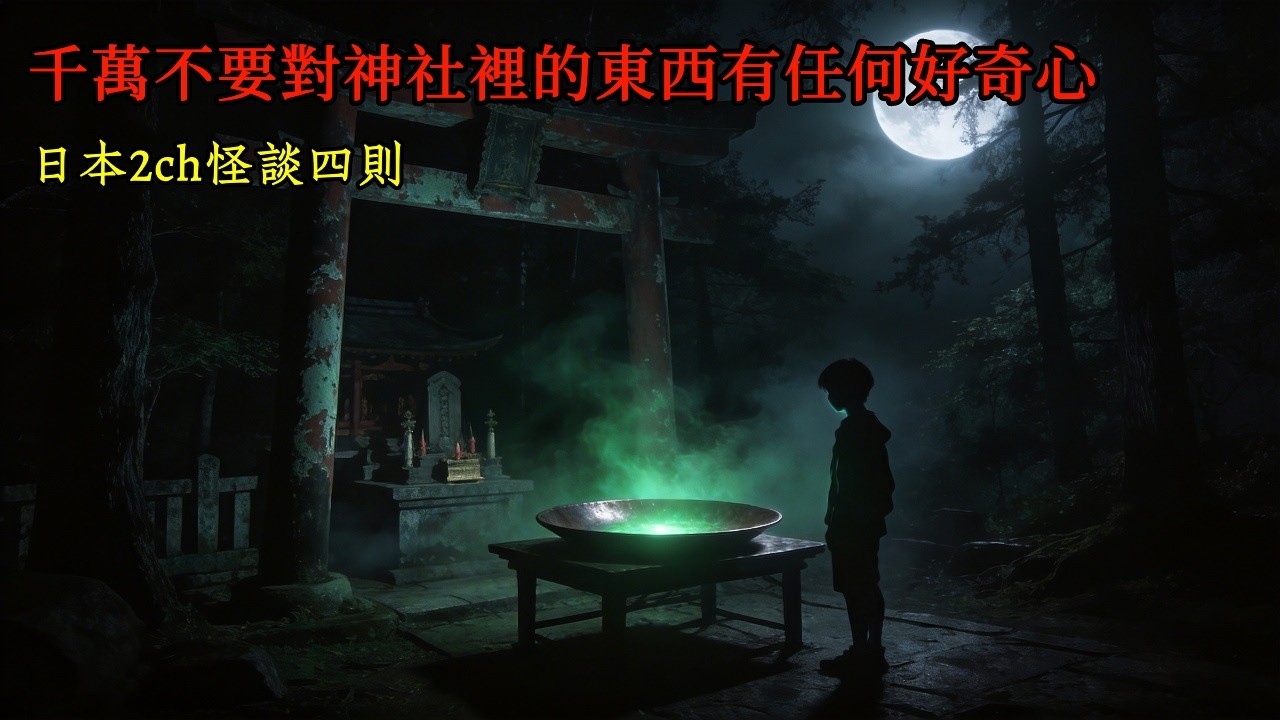 日本2ch怪談四則：千萬不要對神社裡的東西有任何好奇心，否則的話，這就是下場 #靈異故事 #睡前故事 #恐怖故事 #鬼故事